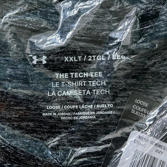 NWT Men's Under Armour Tech 2.0 Gray (002)/Black Short-Sleeve T-Shirt Size XXLT - Picture 4 of 13